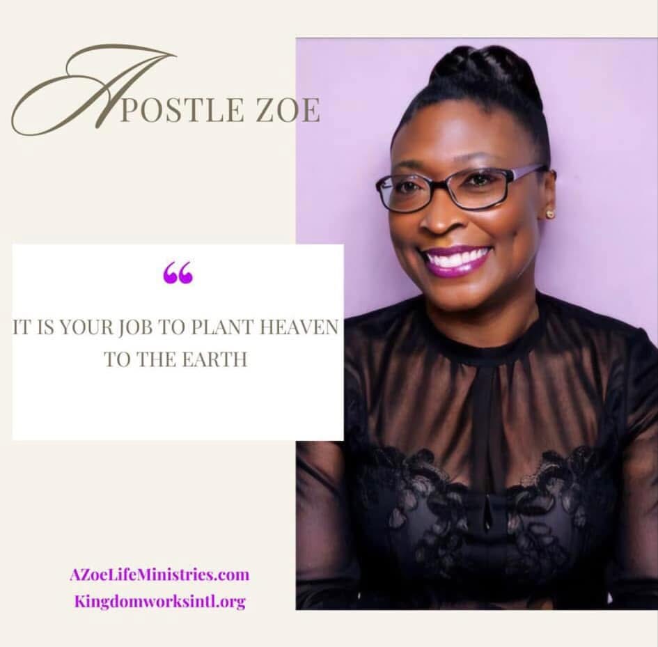 Apostle Zoe portrait with glasses